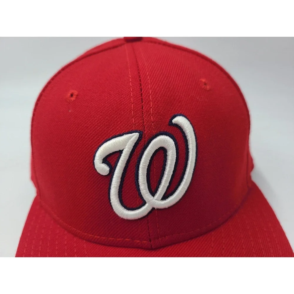 Vintage Washington Nationals‎ New Era 59Fifty Fitted 6 3/4 Hat Cap Wool MLB Red